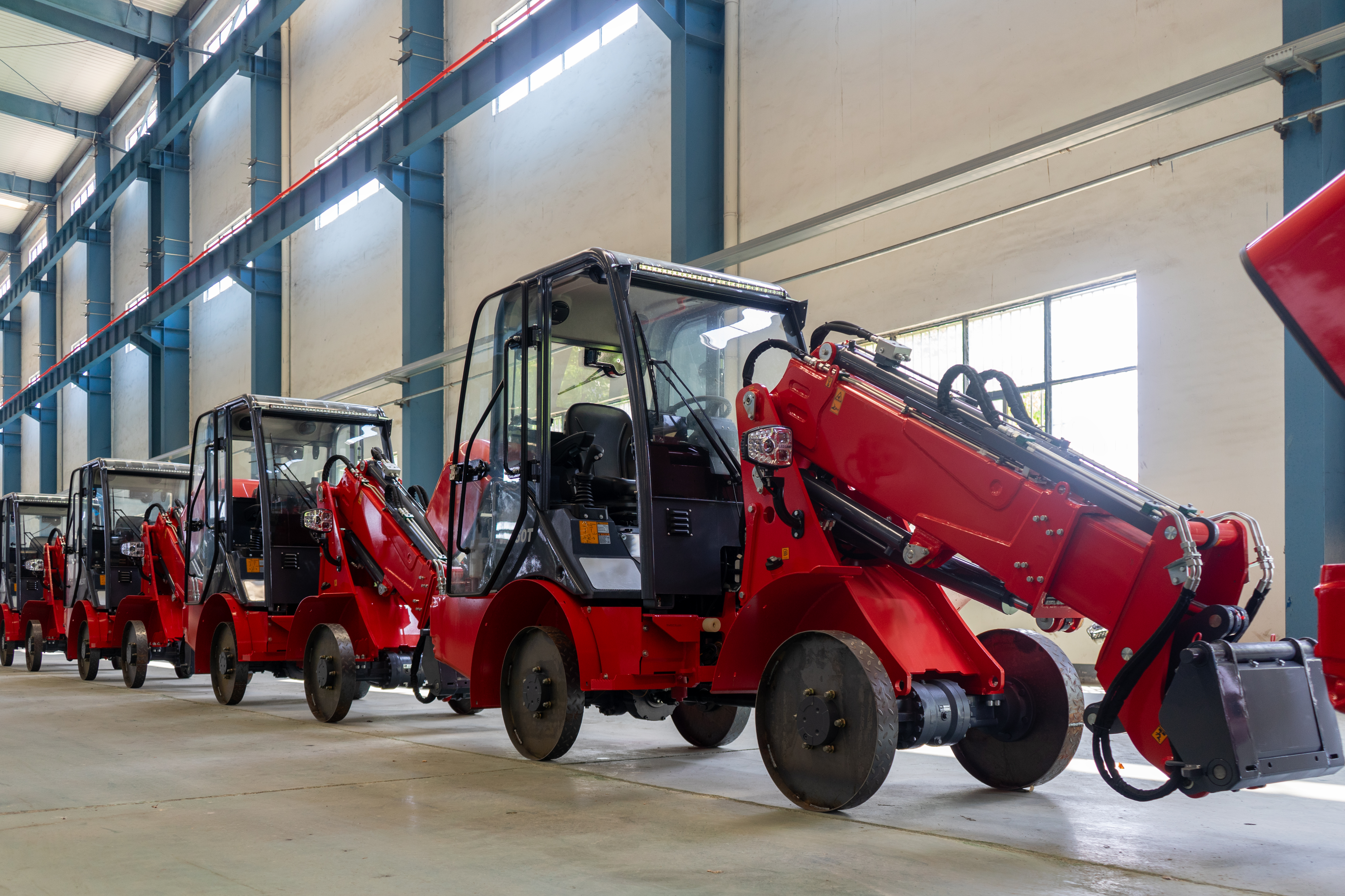 Wheel loader finished product warehouse Wheel loader finished product warehouse