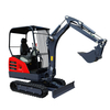 CE EURO5 Earth Moving Equipment Full Hydraulic Micro Digger 2ton Compact Excavator