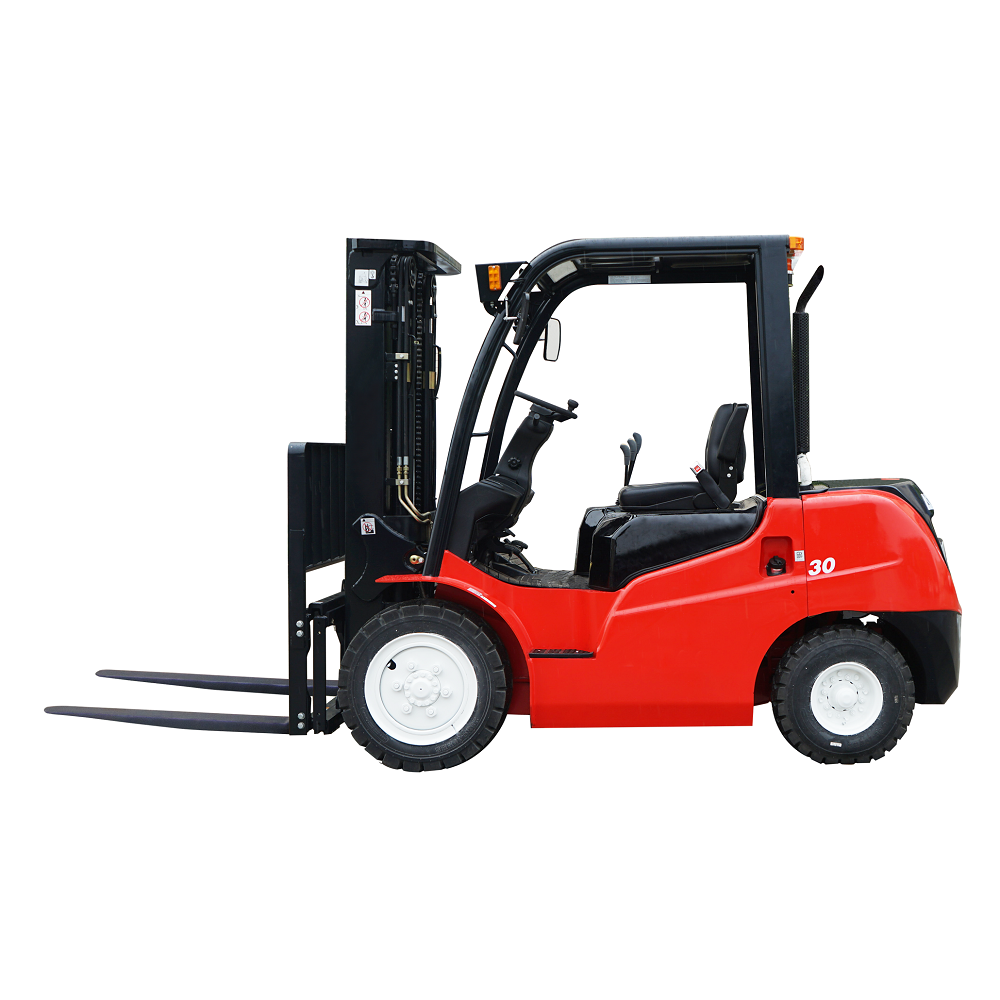 3 ton gasoline forklift truck with 3 stage 6000 mm full free mast