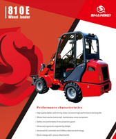 810E electric Wheel Loader (tripping Weight 900/1250kg +lifting Height 2.686m)