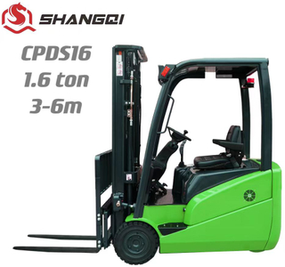CPDS16 Three wheel Li-ion forklift（Optional lithium battery + Lifting Weight：1.6 Ton + Optional 3-6m Mast）