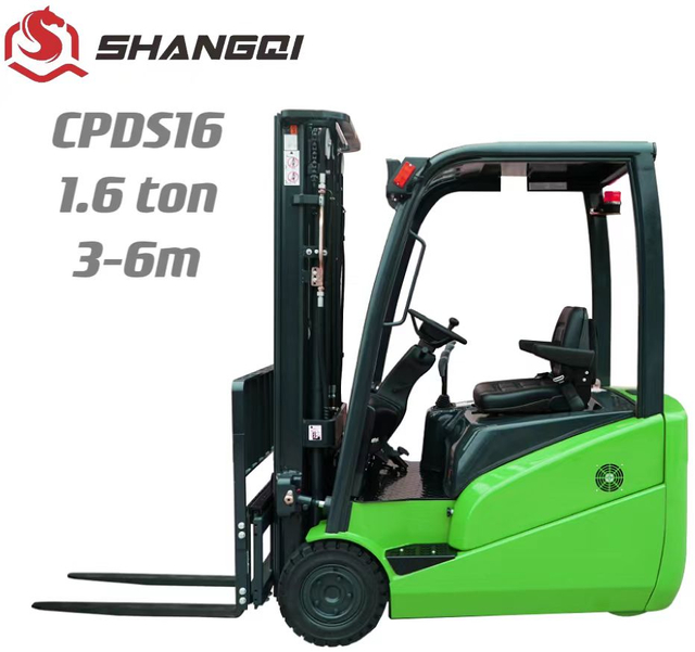 CPDS16 Three wheel Li-ion forklift（Optional lithium battery + Lifting Weight：1.6 Ton + Optional 3-6m Mast）