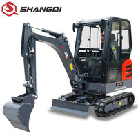 SQ18A Mini Excavator (bucket Capacity 0.04m^3+excavating Force 16.6KN+Diging Depth 2.36m)