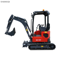 Chinese flexible operation compact 1.8 ton crawler digger mini hydraulic 1.8t excavator for sale