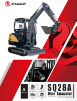 SQ28A Mini Excavator (bucket Capacity 0.06m^3+excavating Force 22.1KN+Diging Depth 2.94m)