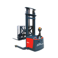 High Efficiency Extended Reach Forklift Truck 2 Ton Electric Reach Stacker Forklift with Forks Tilting