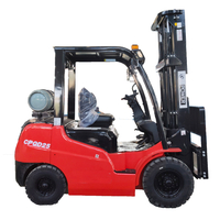 3.5T Dual Fuel Burner Gasoline And LPG Forklift with Nissan GK25 Engine