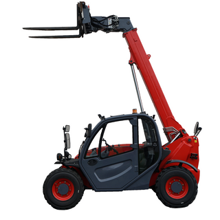 Closed Cab 4wd 2.5ton Capacity Telescopic Boom Crane Handler Truck Forklift Telehandler 