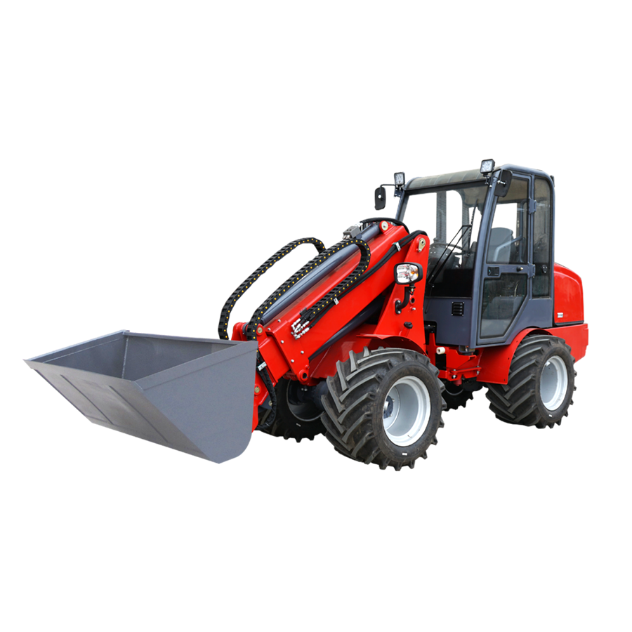 Compact Wheel Loader with Arm Extensions for Farm
