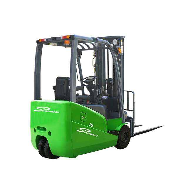 1 6 Ton 3 wheels Lithium batteries electric forklift with 3 stage 3-6m full free mast