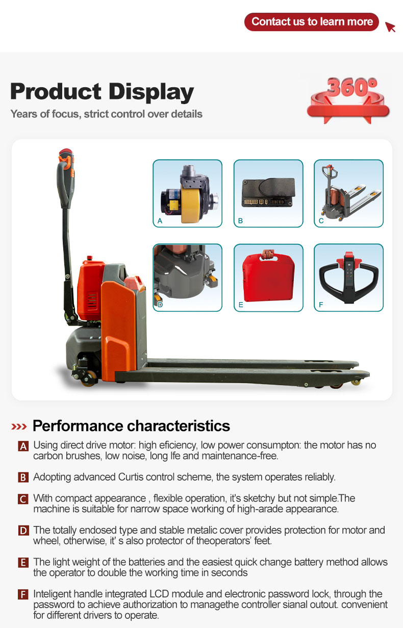 pallet truck forklift Product Display 