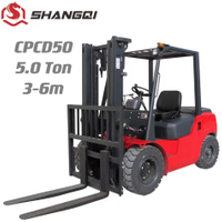 CPCD50（diesel Forklift + Lifting Weight：5.0 Ton + Optional Mast）