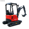 Chinese flexible operation compact 1.8 ton crawler digger mini hydraulic 1.8t excavator for sale